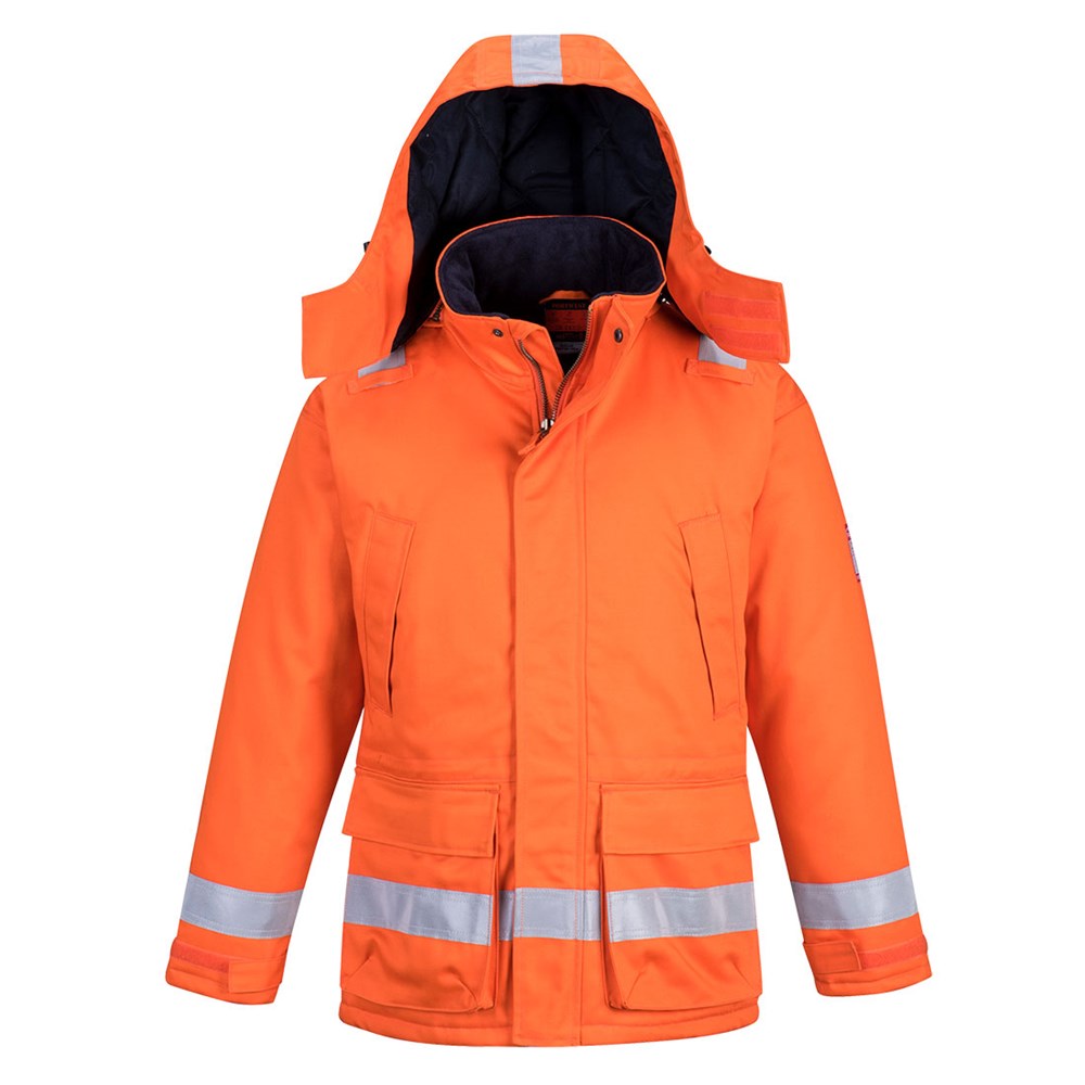 Portwest AF82ORRS -  sz S Araflame Insulated Winter Jacket  - Orange