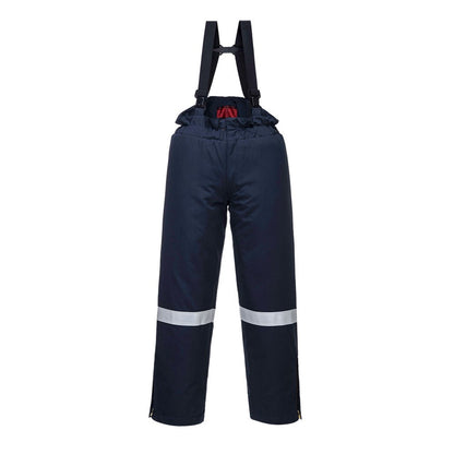 Portwest AF83NARM -  sz M Araflame Insulated Winter Salopettes  - Navy