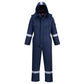 Portwest AF84 All Sizes Araflame Insulated Winter Coverall Overall - Navy Orange
