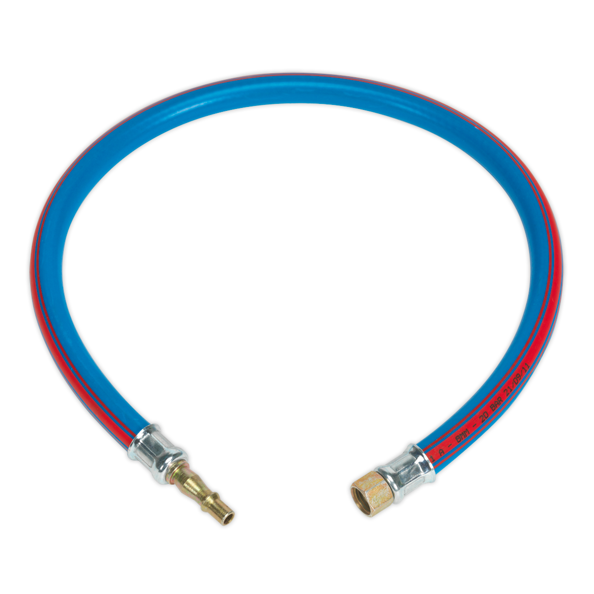 SEALEY - AH2R Air Leader Hose 600mm x �8mm with Tailpiece & 1/4"BSP Union