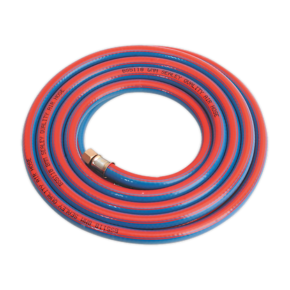 SEALEY - AH5R Air Hose 5m x �8mm with 1/4"BSP Unions Extra-Heavy-Duty