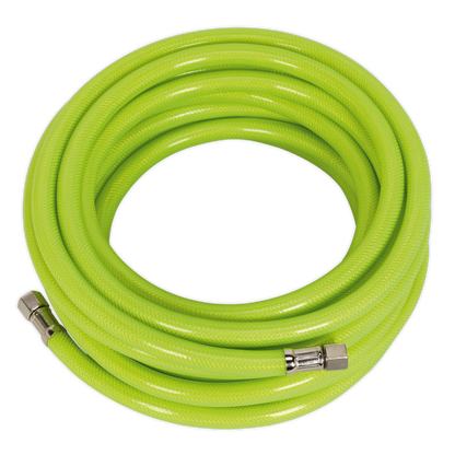 SEALEY - AHFC10 Air Hose High-Visibility 10m x �8mm with 1/4"BSP Unions