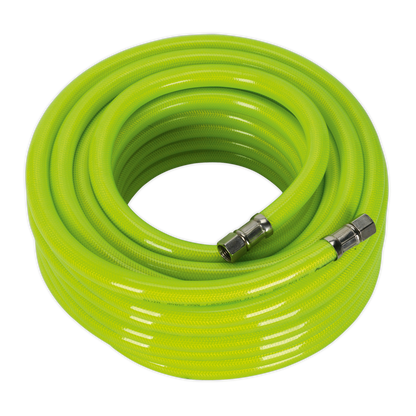 SEALEY - AHFC1538 Air Hose High-Visibility 15m x �10mm with 1/4"BSP Unions