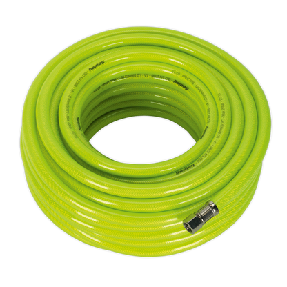 SEALEY - AHFC20 Air Hose High-Visibility 20m x �8mm with 1/4"BSP Unions
