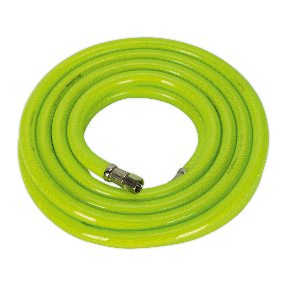 SEALEY - AHFC538 Air Hose High-Visibility 5m x �10mm with 1/4"BSP Unions