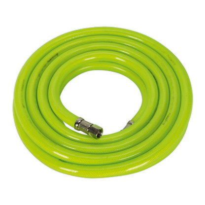 SEALEY - AHFC538 Air Hose High-Visibility 5m x �10mm with 1/4"BSP Unions