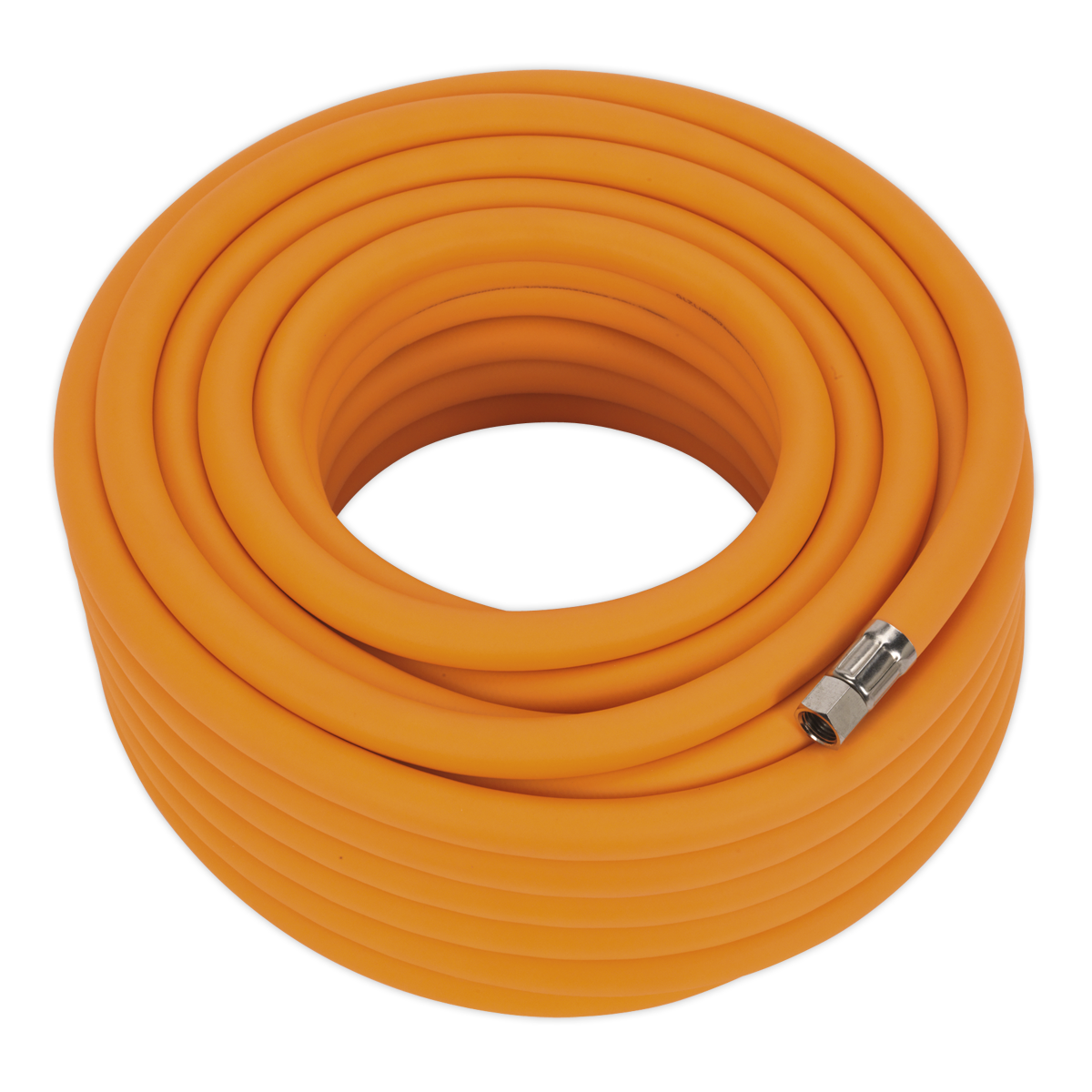 SEALEY - AHHC2038 Air Hose 20m x �10mm Hybrid High-Visibility with 1/4"BSP Unions
