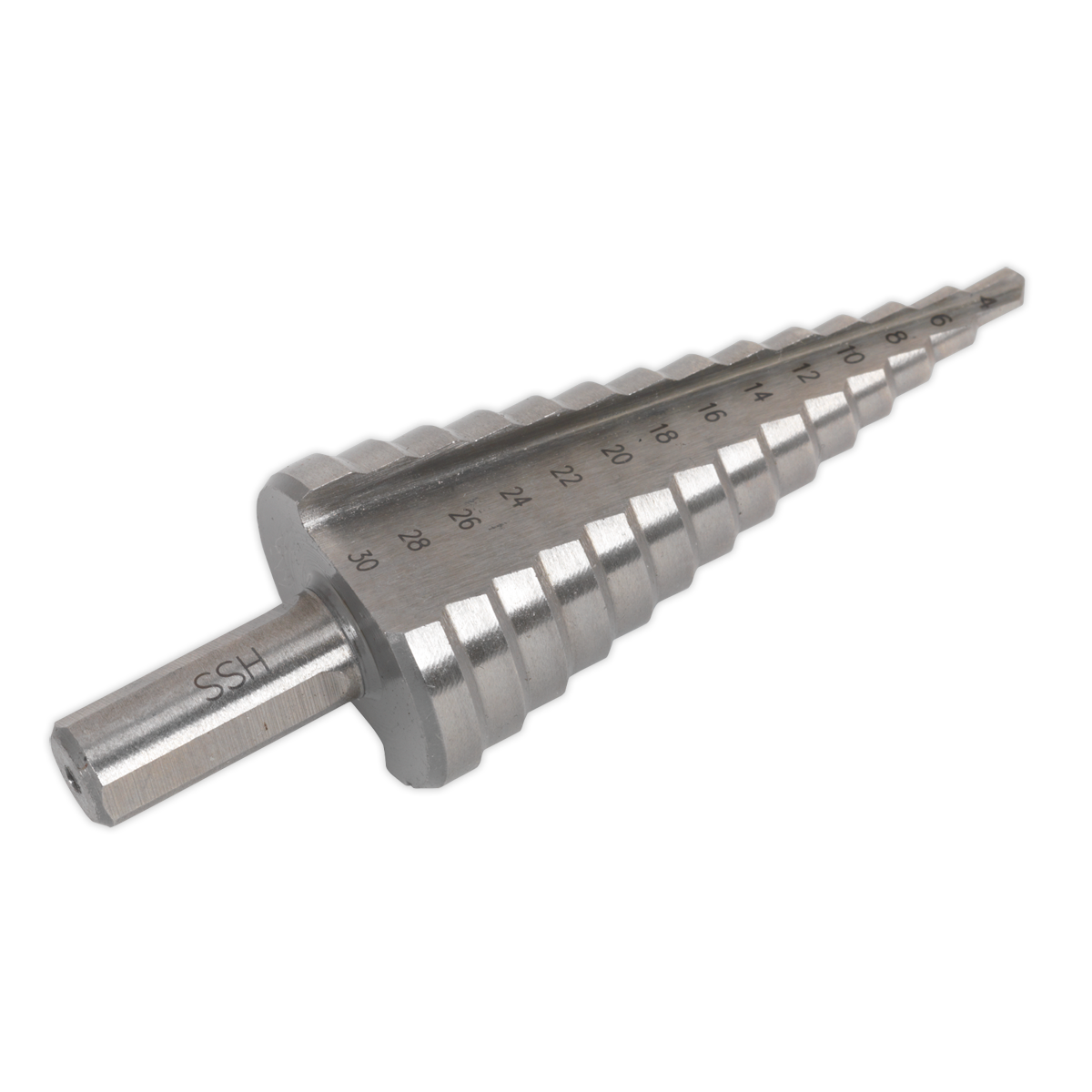 SEALEY - AK4732 HSS M2 Step Drill Bit 4-30mm Double Flute