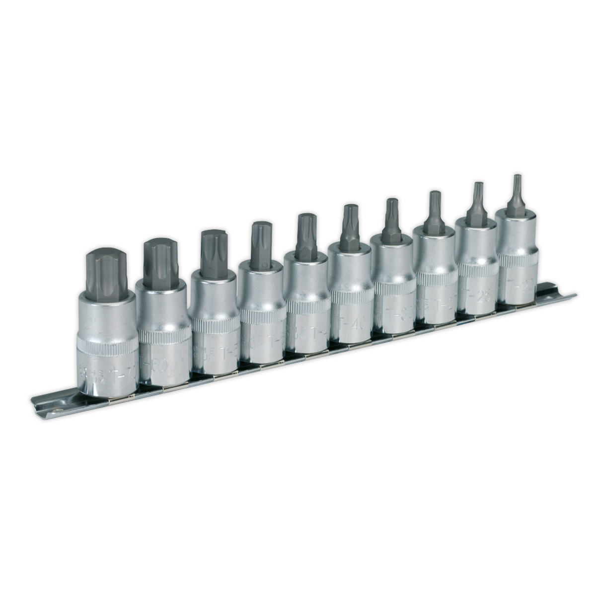 SEALEY - AK6208 TRX-Star* Socket Bit Set 10pc 1/2"Sq Drive