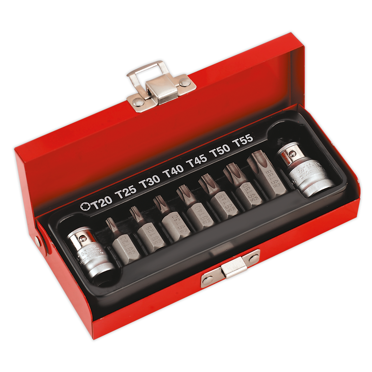 SEALEY - AK6210 TRX-Star* Bit & Holder Set 9pc 3/8" & 1/2"Sq Drive