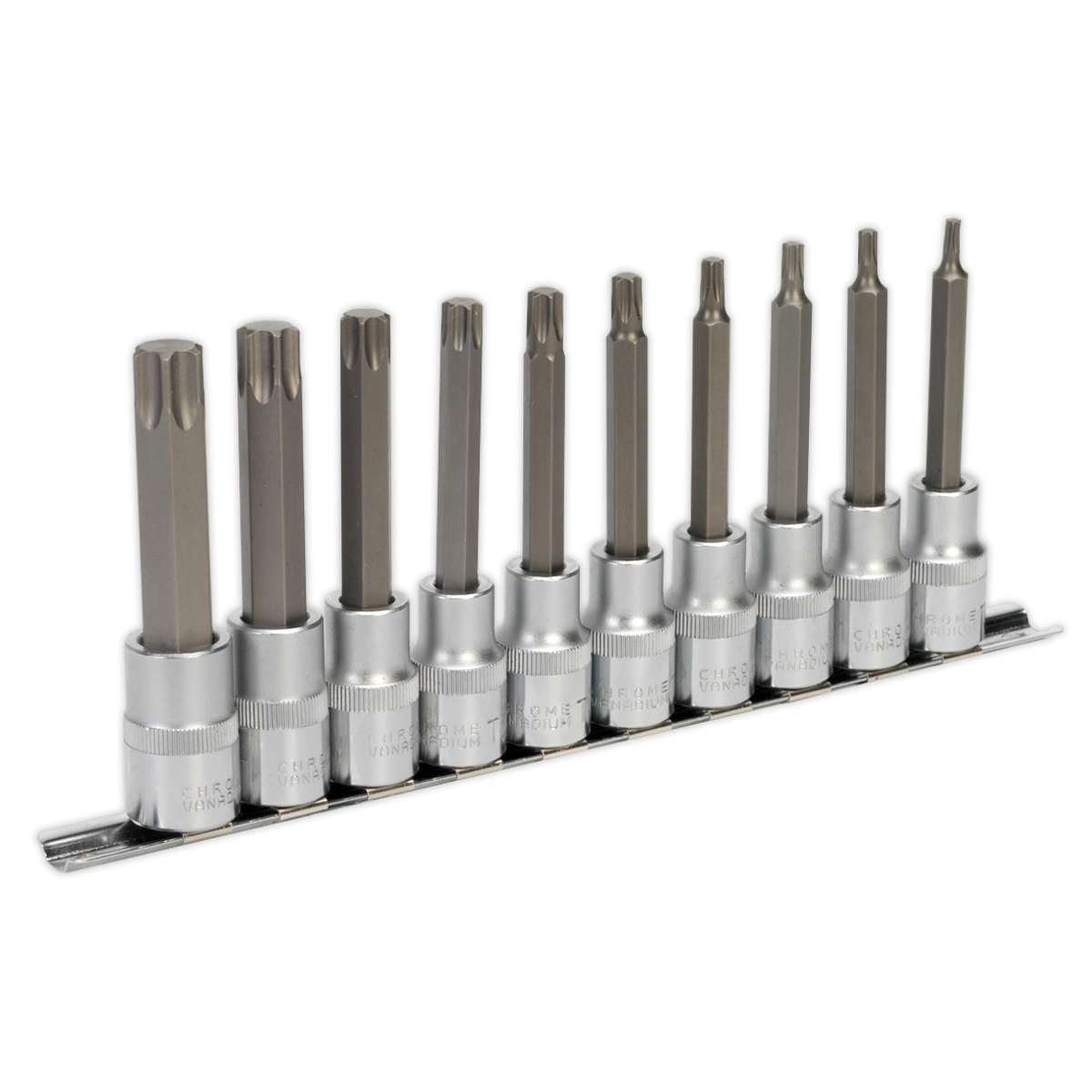 SEALEY - AK6237 TRX-Star* Socket Bit Set 10pc 1/2"Sq Drive 100mm
