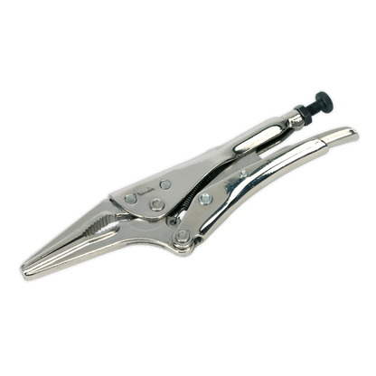 SEALEY - AK6824 Locking Pliers Long Nose 170mm 0-50mm Capacity