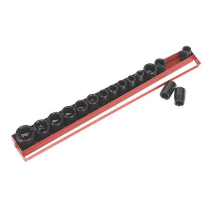 SEALEY - AK684 Impact Socket Set 16pc 1/2"Sq Drive Metric/Imperial