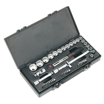 SEALEY - AK706 Socket & Bit Set 42pc 1/2"Sq Drive Total Drive�