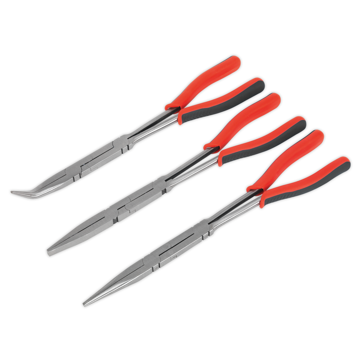 SEALEY - AK8580 Double Joint Pliers Set 3pc Long Reach 335mm