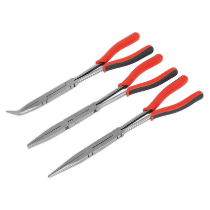 SEALEY - AK8580 Double Joint Pliers Set 3pc Long Reach 335mm