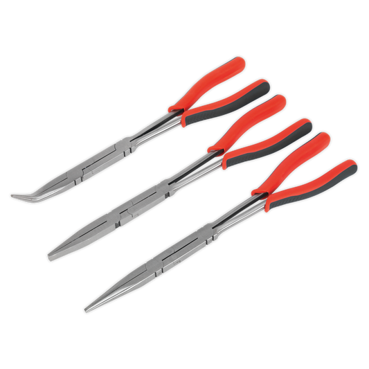 SEALEY - AK8580 Double Joint Pliers Set 3pc Long Reach 335mm