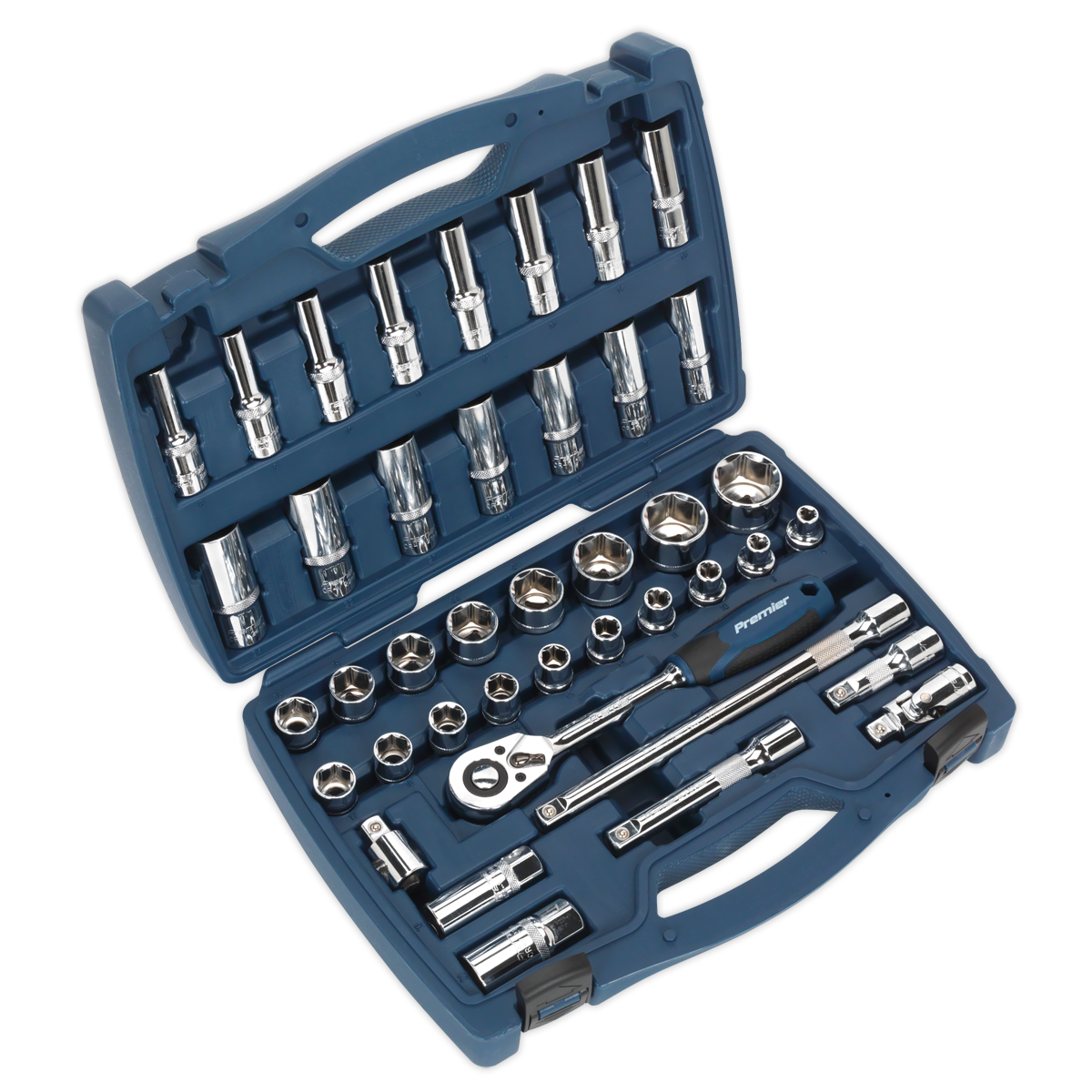 SEALEY - AK8993 Socket Set 41pc 1/2"Sq Drive WallDrive® Metric