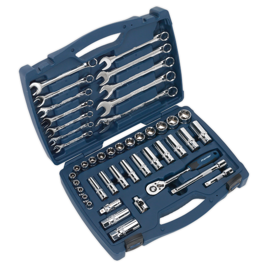 SEALEY - AK8996 Socket & Spanner Set 46pc 3/8"Sq Drive WallDrive® Metric