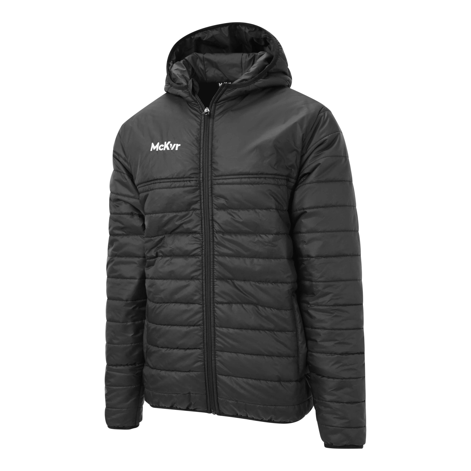 McKeever Core 22 Adult Puffa Jacket - Black / Navy - All Sizes