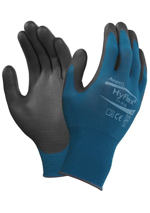 ANSELL HYFLEX 11-616 GLOVE  BLUE M