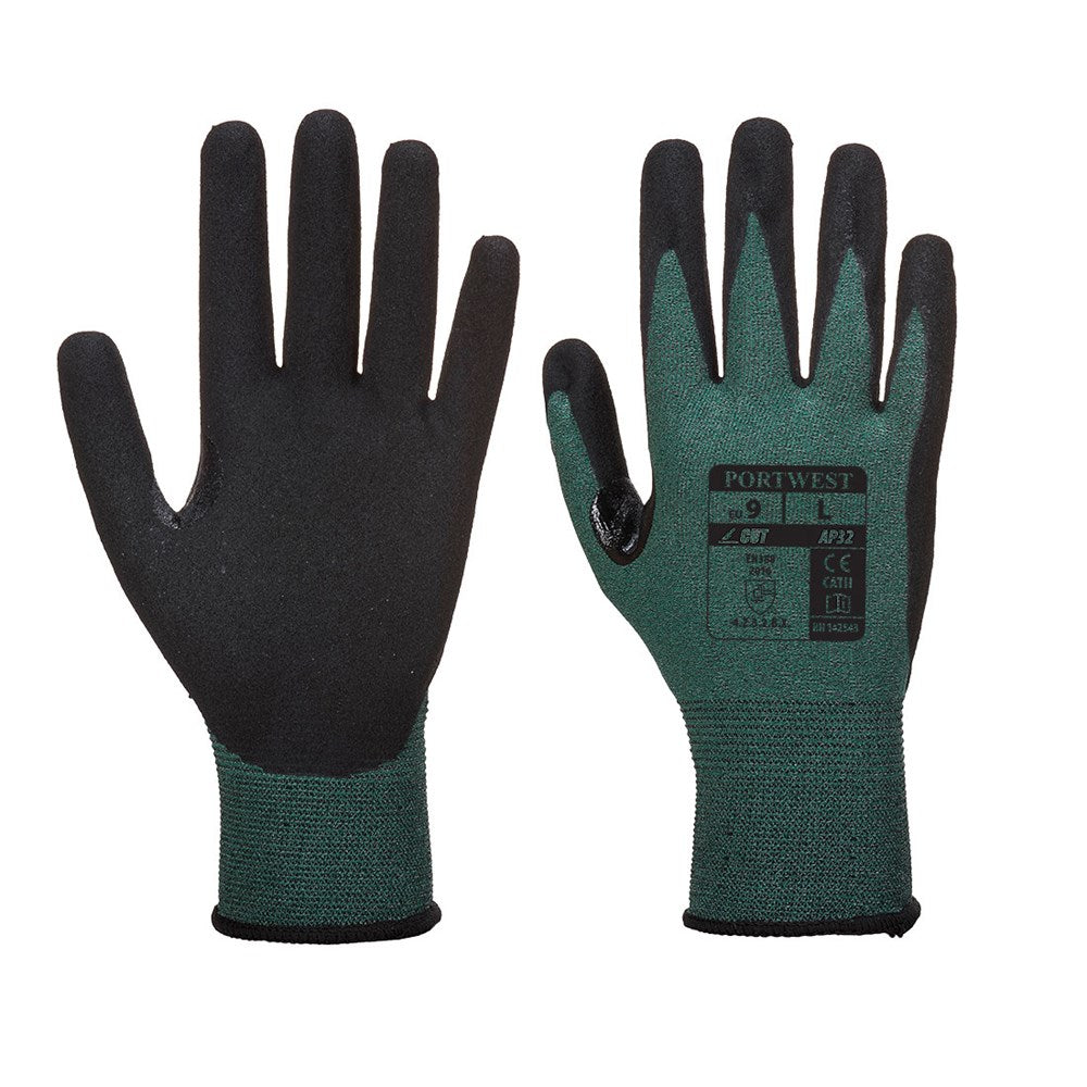 Portwest AP32K7RL -  sz L Dexti Cut Pro Glove - Black/Grey