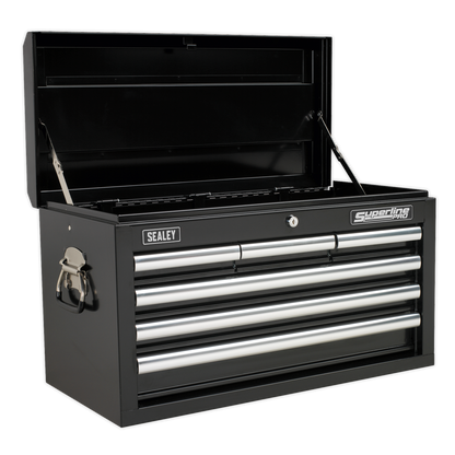 SEALEY - AP33069B Topchest 6 Drawer with Ball Bearing Slides - Black