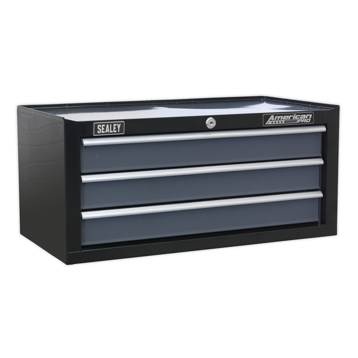 SEALEY - AP3503TB Mid-Box 3 Drawer with Ball Bearing Slides - Black/Grey