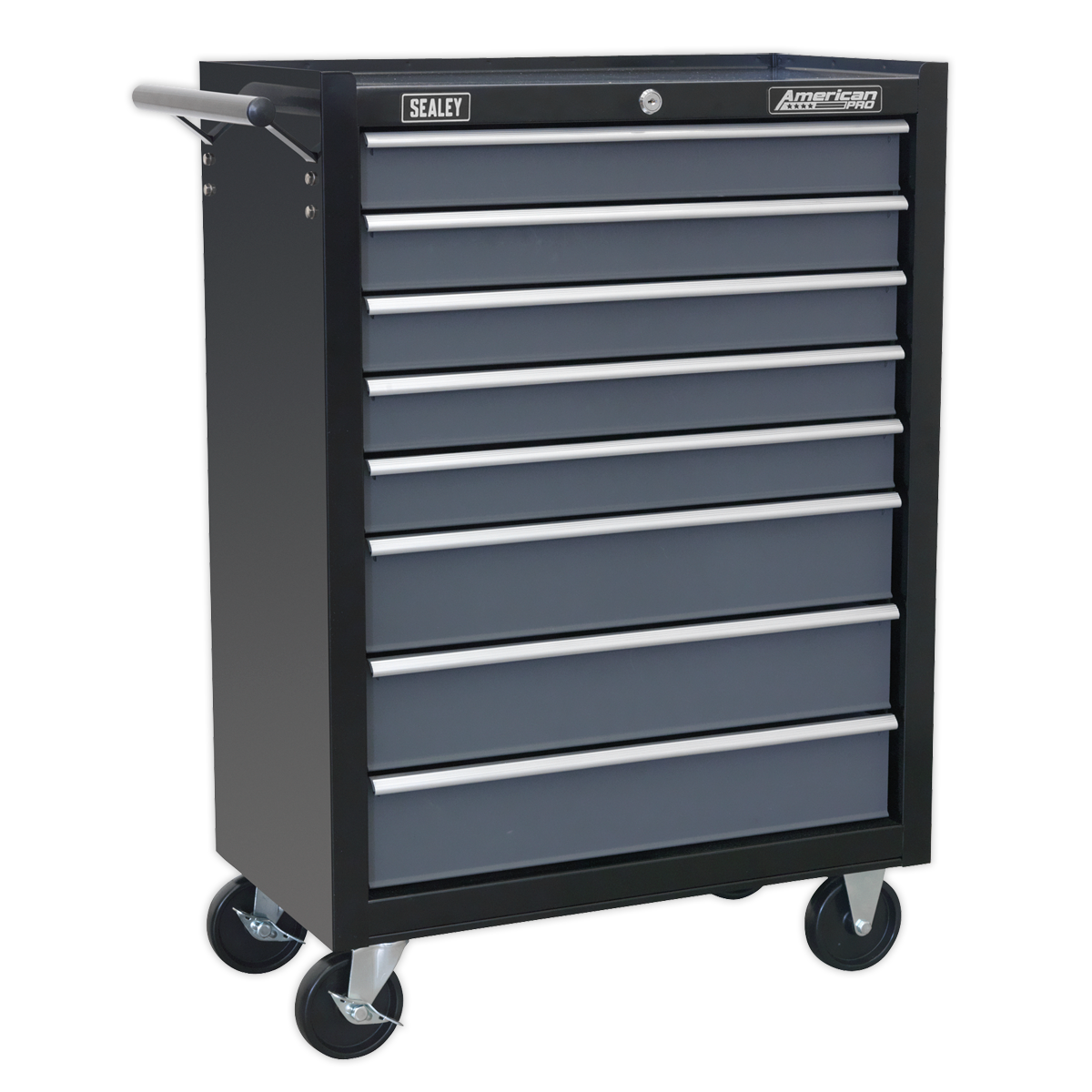 SEALEY - AP3508TB Rollcab 8 Drawer with Ball Bearing Slides - Black/Grey