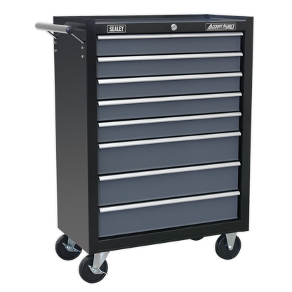 SEALEY - AP3508TB Rollcab 8 Drawer with Ball Bearing Slides - Black/Grey