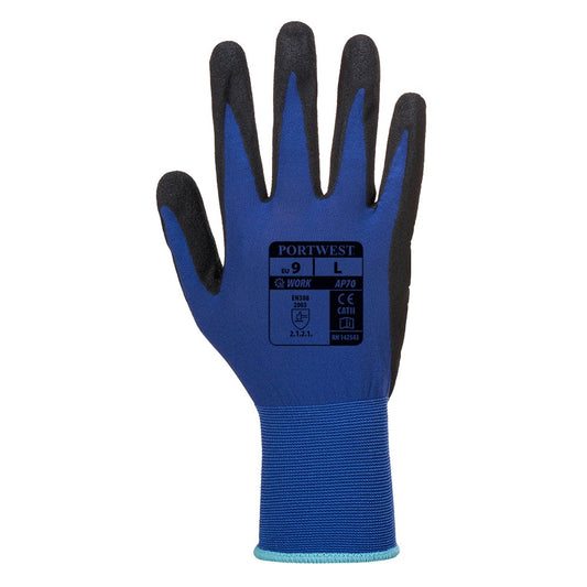 Portwest AP70B8RL -  sz L Nero Lite Foam Glove - Blue/Black