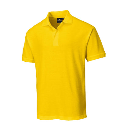 Portwest B210 - Yellow Sz S Naples Polo Shirt Workwear Corporate Wear