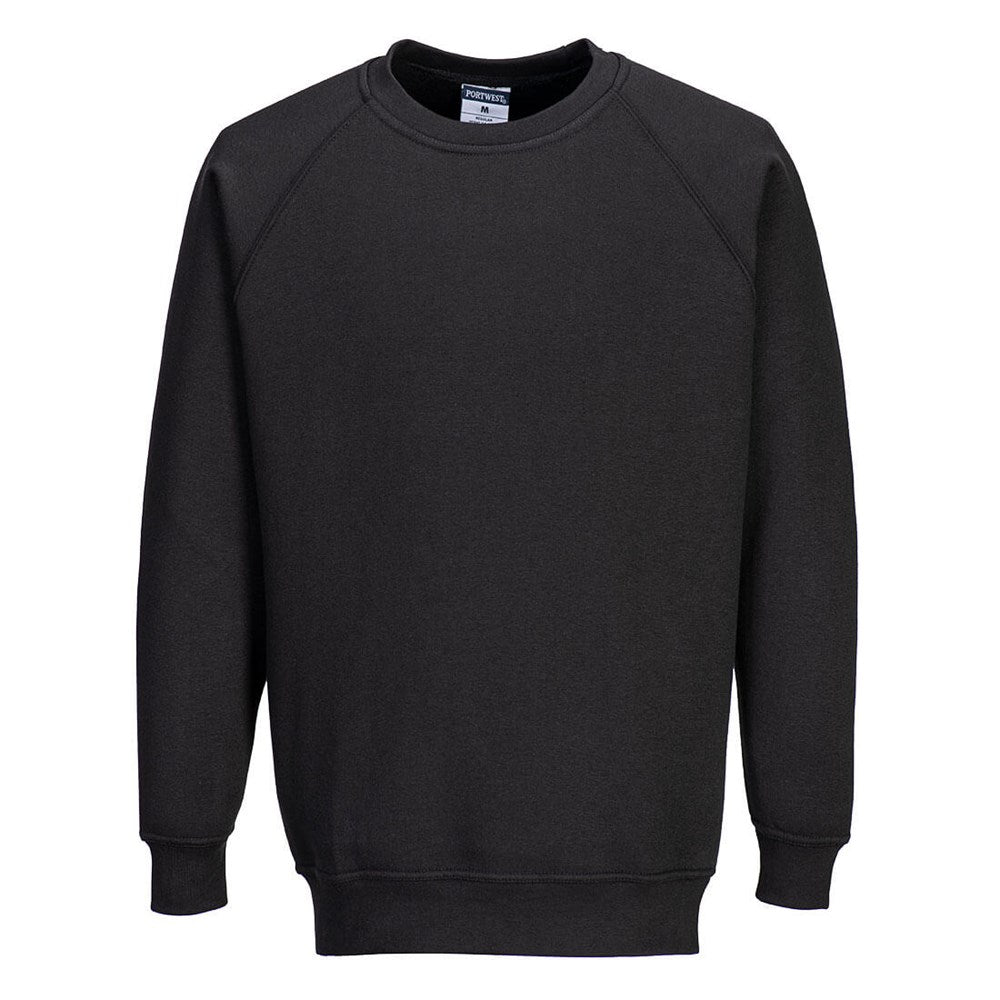 Portwest B300BKR4XL -  sz 4XL Roma Sweatshirt - Black