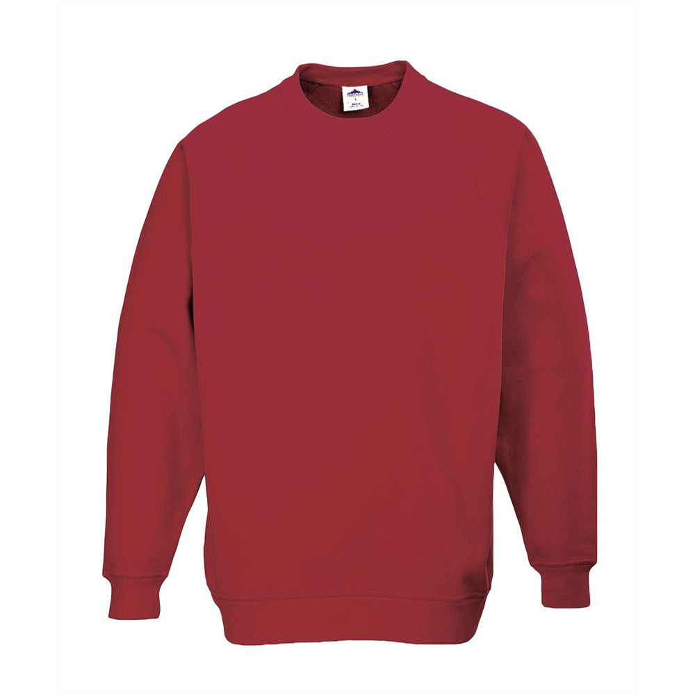 Portwest B300MARS -  sz S Roma Sweatshirt - Maroon