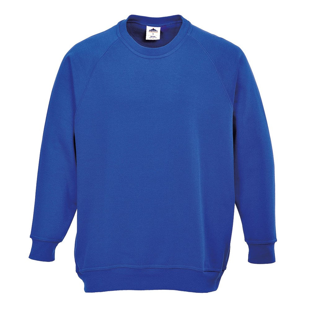 Portwest B300RBRS -  sz S Roma Sweatshirt - Royal Blue