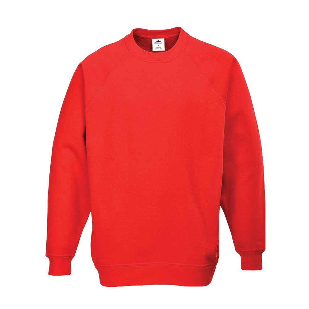 Portwest B300RERL -  sz L Roma Sweatshirt - Red