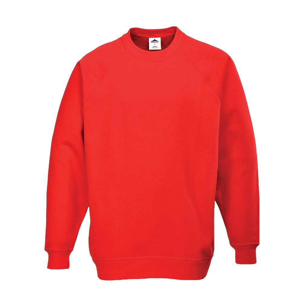 Portwest B300RERS -  sz S Roma Sweatshirt - Red