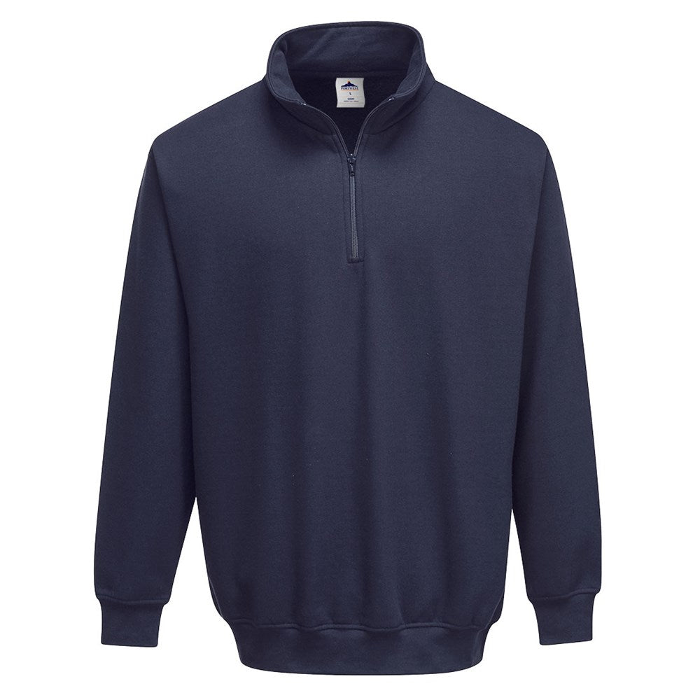 Portwest B309NARS -  sz S Sorrento Zip Neck Sweatshirt - Navy