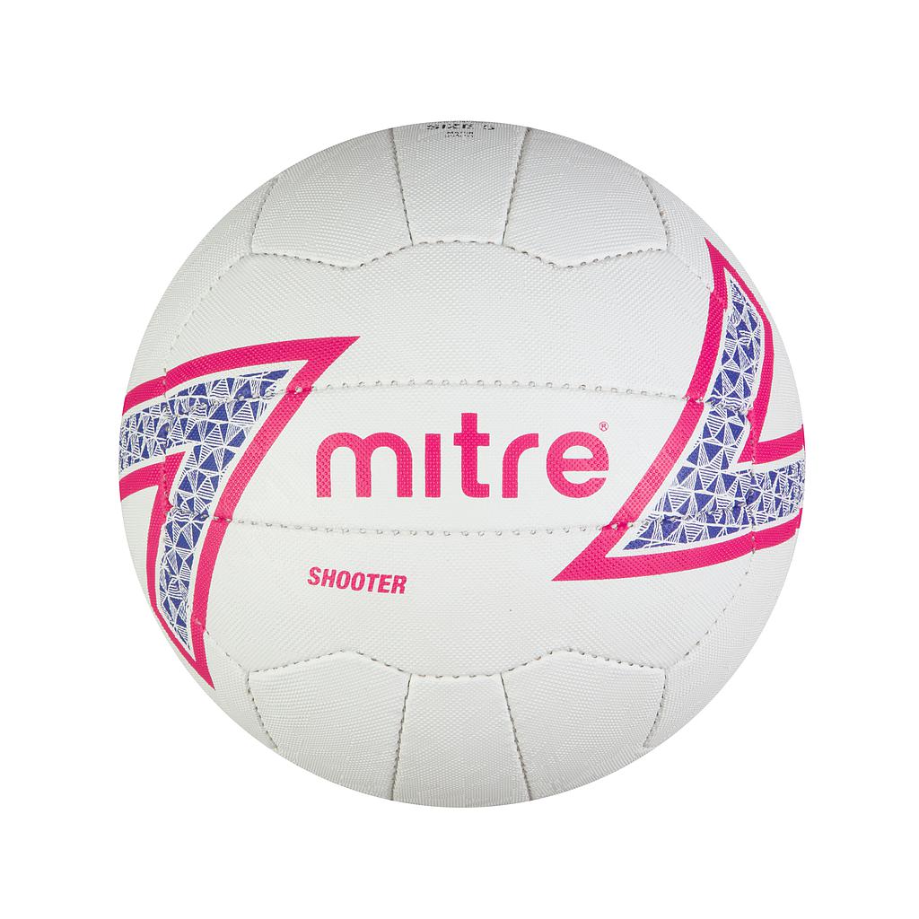 Mitre Shooter Netball White/Pink/Purple/Black 4