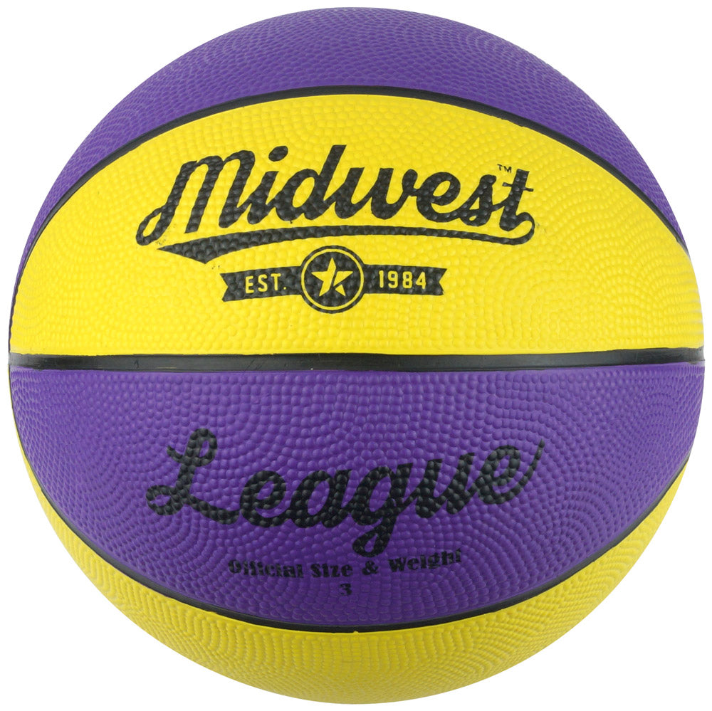 Midwest League Basketball Yellow/Purple 3