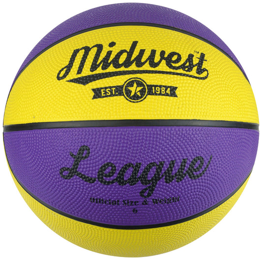 Midwest League Basketball Yellow/Purple 6