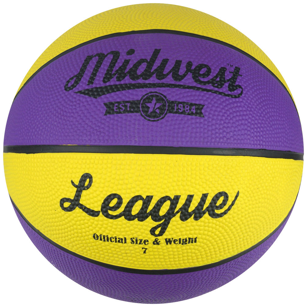 Midwest League Basketball Yellow/Purple 7