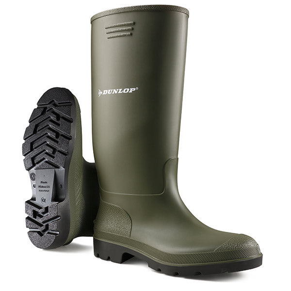 DUNLOP PRICEMASTER NON-SAFETY WELLINGTONS GREEN 06