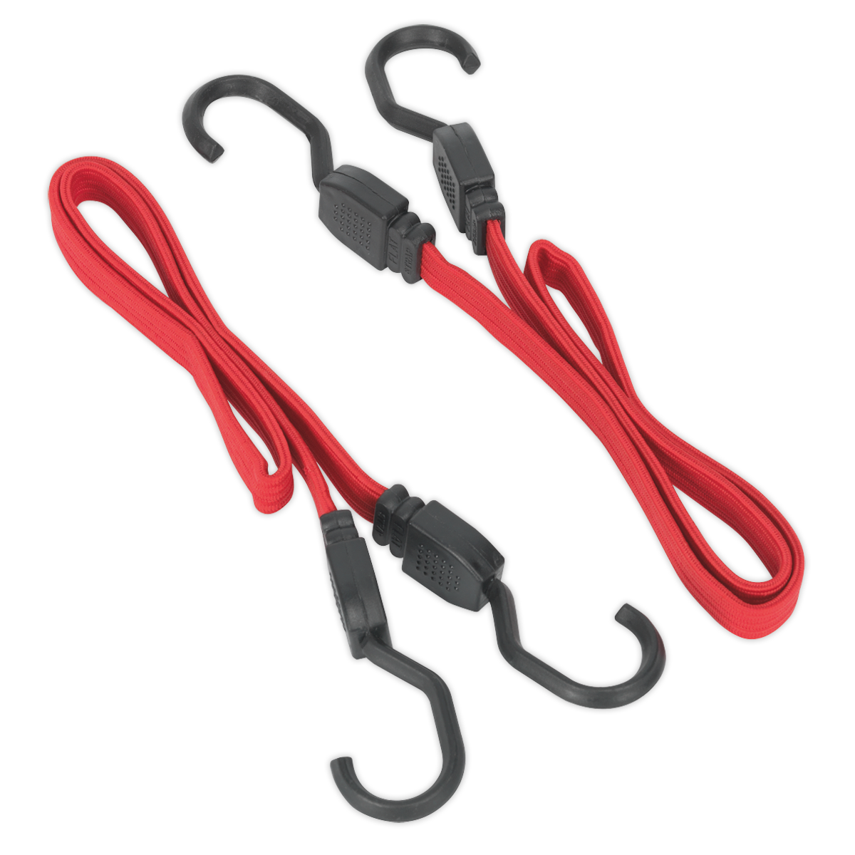 SEALEY - BCS17 Flat Bungee Cord Set 2pc 760mm