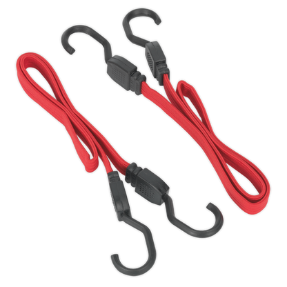 SEALEY - BCS17 Flat Bungee Cord Set 2pc 760mm