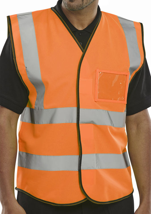 Beeswift - HI VIS ID VEST LGE - Orange Yellow - Hi Vis