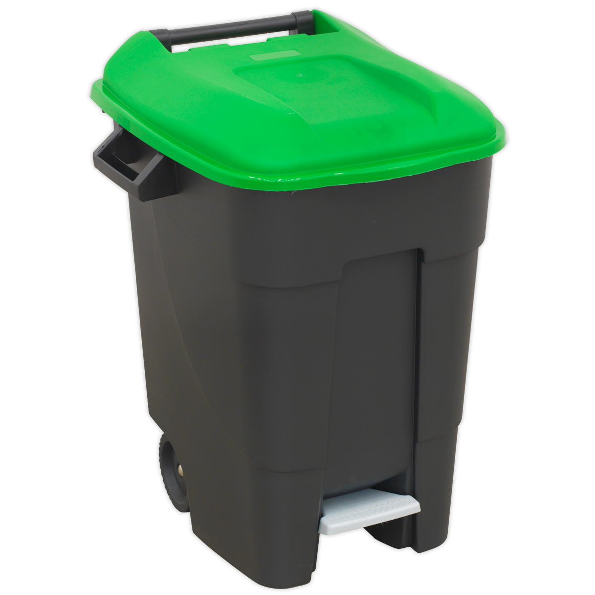 SEALEY - BM100PG Refuse/Wheelie Bin with Foot Pedal 100L - Green