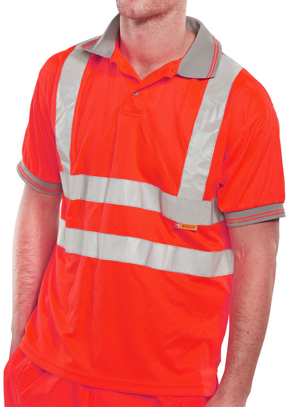 Beeswift - BSEEN EN ISO 20471 POLO RED 5XL - Red