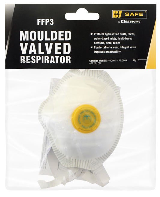 Beeswift - FFP3 MOULDED VALVED CUP RESPIRATOR -