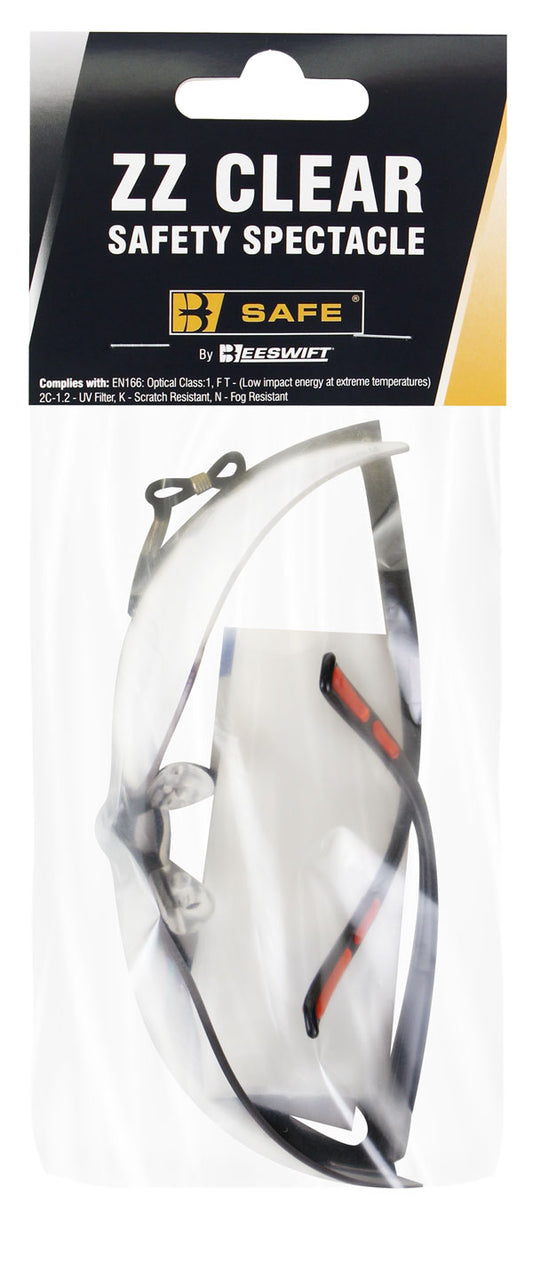 Beeswift - ZZ  SAFETY SPECTACLE - Clear Grey